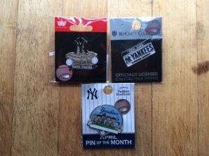 The 3 pins I bought for my collection.